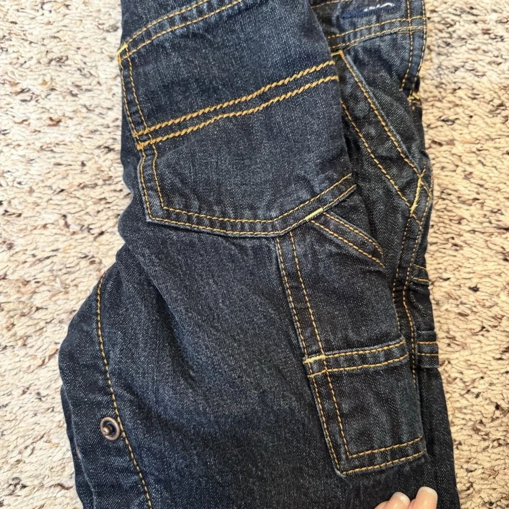 Oshkosh Denim Lined Red Overalls Size‎ 12 Months